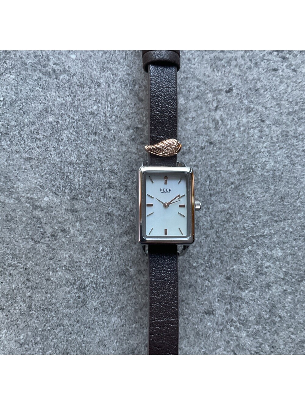 Beautiful Keep Collective Womens Watch W/Reverseable Leather Band NWOT B-Q